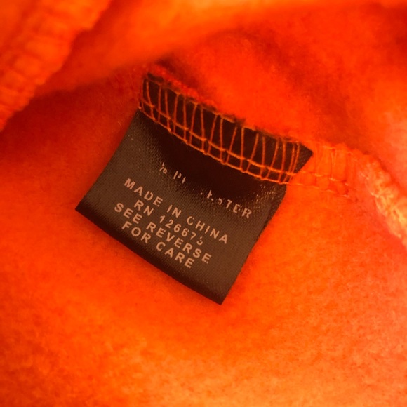 NFL Team Apparel Miami Dolphins Quarter Zip Hoodie Orange/Teal Men’s Size L - Picture 6 of 16